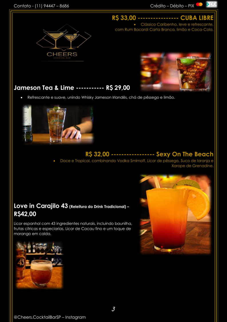 Cheers Cocktail Bar Adega & Tabacaria